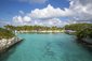Modrá laguna v blízkosti Nassau.