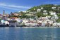 Pohled na přístavní město St.Georges, Grenada