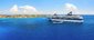 Pohled na výletní loď u Kajmanských ostrovů