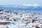 Zasněžené město Narvik, Norsko