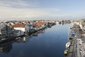 Pohled na město Haugesundu, Norsko