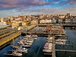 Pohled na přístav v La Coruně, Španělsko