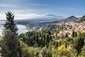Pohled na město Messina, ostrov Sicílie