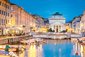 Kostel svatého Antonia na konci Canal Grande v Trieste