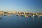 Pohled na přístavní město Piraeus, Řecko