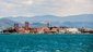 Pohled na přístavní město Koper, Slovinsko