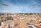 Pohled na starou část města Valencie, Španělsko