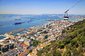 Pohled z vrcholu skály Gibraltaru na město