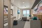 Apartmá Club s balkonem na přídi (MB) - Norwegian Bella