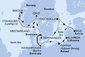 Německo, Polsko, Litva, Lotyšsko, Švédsko, Dánsko, Norsko z Warnemünde na lodi MSC Magnifica
