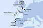 Velká Británie, Francie, Španělsko, Portugalsko ze Southamptonu na lodi MSC Meraviglia