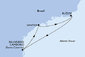 Brazílie ze Santosu na lodi MSC Divina