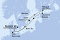 Německo, Dánsko, Švédsko, Finsko, Estonsko z Kielu na lodi MSC Euribia