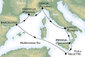 Itálie, Malta, Španělsko, Francie z Neapole na lodi MSC Seaview