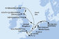 Francie, , Velká Británie, Nizozemsko, Německo z Le Havre na lodi MSC Magnifica