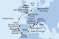 Itálie, Francie, Španělsko, Portugalsko, Velká Británie, Německo z Janova na lodi MSC Meraviglia