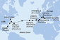 USA, Velká Británie, Portugalsko, Španělsko, Francie, Itálie z Miami na lodi MSC Divina