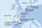 Francie, Španělsko, Nizozemsko, Německo z Le Havre na lodi MSC Magnifica