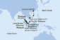 Thajsko, Malajsie, Singapur, Vietnam, Čína na lodi MSC Splendida