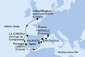 Velká Británie, Španělsko, Portugalsko, Francie ze Southamptonu na lodi MSC Bellissima