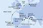 Německo, Velká Británie, Portugalsko, Španělsko, Francie, Itálie z Hamburku na lodi MSC Grandiosa