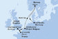 Velká Británie, Belgie, Norsko, Německo, Francie z Le Havre na lodi MSC Preziosa