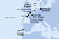 Německo, Francie, Velká Británie, Korunní závislé území Velké Británie, Portugalsko z Hamburku na lodi MSC Preziosa