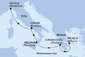 Řecko, Itálie z Pireu na lodi MSC Lirica