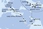 Saúdská Arábie, Katar, Spojené arabské emiráty, Omán, Egypt, Itálie na lodi MSC World Europa