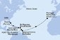 USA, Svatý Martin, Martinik, Barbados, Portugalsko z Miami na lodi MSC Divina