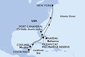 USA - Východní pobřeží, USA, Mexiko, Bahamy z New Yorku na lodi MSC Meraviglia