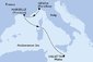 Itálie, Francie, Malta z Janova na lodi MSC Divina