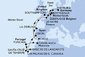 Belgie, Nizozemsko, Francie, Španělsko, Maroko, Portugalsko, Velká Británie, Německo ze Zeebrugge na lodi MSC Euribia