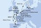 Nizozemsko, Francie, Španělsko, Velká Británie, Belgie, Německo z Rotterdamu na lodi MSC Euribia