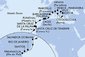 Itálie, Chorvatsko, Černá Hora, Francie, Španělsko, Portugalsko, Brazílie z Benátek na lodi MSC Lirica