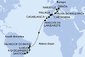 Francie, Itálie, Španělsko, Maroko, Brazílie z Marseille na lodi MSC Seaview