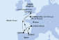 Velká Británie, Španělsko, Francie ze Southamptonu na lodi MSC Virtuosa