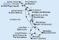 Martinik, Guadeloupe, Britské Panenské ostrovy, Svatý Martin, Antigua a Barbuda, Svatý Kryštof a Nevis, Svatá Lucie, Barbados, Svatý Vincenc a Grenadiny, Grenada z Fort-de-France, Martinik na lodi MSC Virtuosa