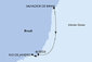 Brazílie ze Salvadoru na lodi MSC Armonia
