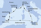 Itálie, Španělsko, Francie z Palerma na lodi MSC Seaview