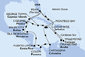 USA, Curacao, Aruba, Jamajka, Kajmanské ostrovy, Mexiko, Kolumbie, Panama, Kostarika, Honduras, Belize z Miami na lodi MSC Poesia