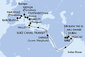 Spojené arabské emiráty, Omán, Egypt, Malta, Itálie, Francie, Španělsko z Dubaje na lodi MSC World Europa