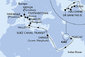 Spojené arabské emiráty, Omán, Egypt, Malta, Itálie, Francie z Dubaje na lodi MSC World Europa