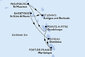 Guadeloupe, Svatý Martin, Antigua a Barbuda, Svatý Kryštof a Nevis, Dominika, Martinik z Pointe-à-Pitre, Guadeloupe na lodi MSC Seaview