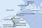 Francie, Španělsko, Svatý Martin, Svatý Kryštof a Nevis, Dominika, Barbados, Grenada, Svatý Vincenc a Grenadiny, Martinik, Guadeloupe z Marseille na lodi MSC Seaview