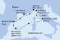 Itálie, Španělsko, Francie z Civitavecchia na lodi MSC World Europa
