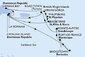 Dominikánská republika, Zámořské území Velké Británie, Svatý Martin, Svatý Kryštof a Nevis, Barbados, Martinik, Guadeloupe, Britské Panenské ostrovy z La Romany na lodi MSC Opera