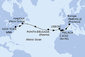 USA, , Kanada, Portugalsko, Španělsko, Francie z New Yorku na lodi MSC Meraviglia