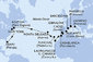 Itálie, Francie, Španělsko, Velká Británie, Maroko, Madeira, Portugalsko, USA z Livorna na lodi MSC Meraviglia
