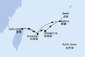 Tchaj-wan, Japonsko, Okinawa z Keelungu (Taipeje) na lodi MSC Bellissima